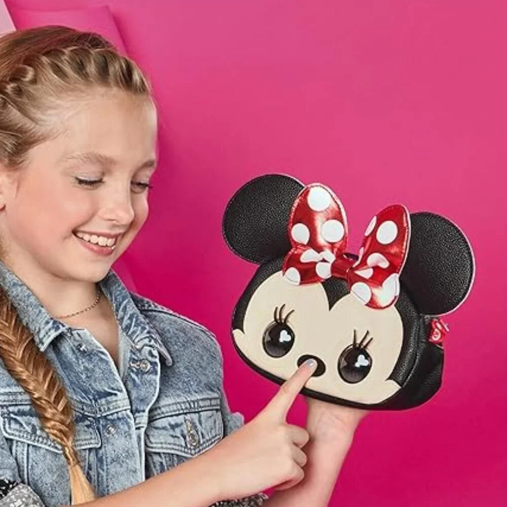 NEW Disney Minnie Mouse Purse Pets Interactive Toy Plush Shoulder Bag Crossbody